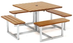 Piknikový stôl HJORTRON, 1740x1740x450 mm