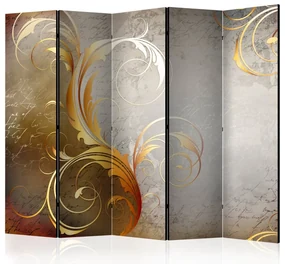 Artgeist Paraván - Gold letters [Room Dividers]