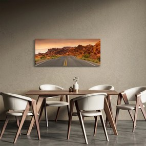 Obraz cesty v horách (120x50 cm)