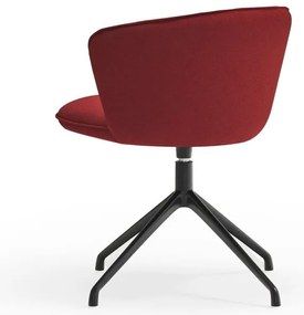 Vínovočervené čalúnené jedálenské kreslá v súprave 2 ks Add – Teulat