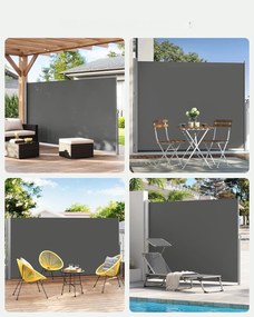 Boční markýza DELL 160x350 cm tmavě šedá