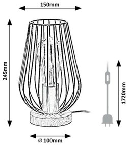 Rabalux 6915 stolná lampa