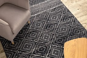 Koberec ANGEL 7886 / 52055 romby / etnický, sivý / béžový