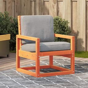 Záhradná stolička voskovohnedá 57,5x63x76 cm borovicový masív 844645