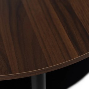 PROXIMA.store - Dizajnový konferenčný stolík PAULO FARBA: čierna, Materiál: orech