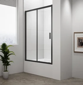 Polysan Polysan, DEEP BLACK sprchové dvere 1200x1650mm číre sklo, MD1216B