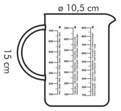 Tescoma Sklenená odmerka DELÍCIA, 1 l