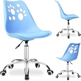 Modrá otočná stolička Grover