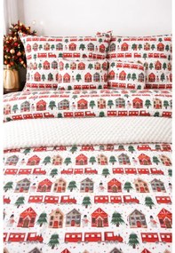 INTERMEDIC SK Posteľná obliečka Vianočná Dedinka 140x200/70x90 cm