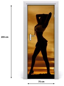 Fototapeta na dvere skratke sukne 75x205 cm