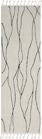 Behúň Moroccan Serenity CA40082 weiß, 80x250, čiernobiela, obývacia izba, My Flair