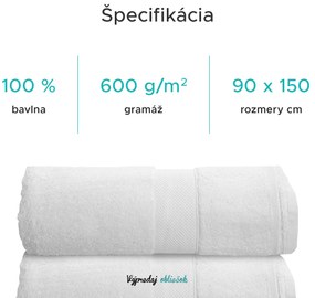 Hotelová osuška POPCORN MAXI 90x150 cm biela, 100% bavlna