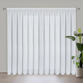 ZÁCLONA NA PÁSKE ARLETA 350X270 CM BIELA