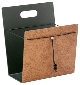 Kovový/z eko kože stojan na časopisy Bull M – LIND DNA