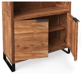 furniture-nabytek.cz - Masívna nástenná jednotka Sydney z akácie, lakovaná, hnedá