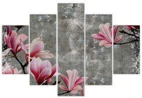 Obraz s kvetmi (150x105 cm)