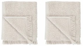 Krémovobiele bavlnené uteráky v súprave 2 ks 30x50 cm FRINO - Blomus