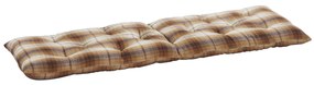 MADAM STOLTZ Prošívaná matrace Checked Pumpkin Spice 45 × 125 cm