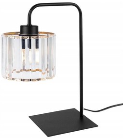 Stolová lampa HOLDI 2, 1x priehľadné krištáľové tienidlo, G