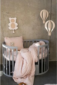 Súprava 3D teplovzdušných balónov – drevená stropná dekorácia pre deti (3 ks)