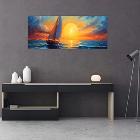 Obraz - Plachetnica (120x50 cm)