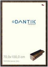 DANTIK rám na obraz 70x100 | TRITON černá (Plexi Čiré)