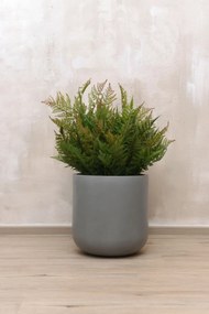 Kvetináč CHICO, sklolaminát, priemer 40 cm, beton design sivý