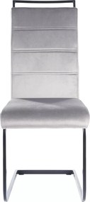 SI H-441 Sametová stolička sivý
