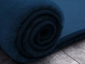 TZ Tmavomodrý okrúhly koberec Rabbit Rozmer: 90