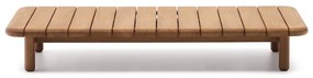 Záhradný odkladací stolík z tíkového dreva 70x140 cm Turqueta – Kave Home
