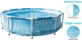 Intex | Bazén Florida 3,05x0,76 m bez príslušenstva - motív BEACHSIDE | 10340257