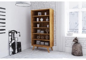 Knižnica z dubového dreva 100x200 cm Retro - The Beds