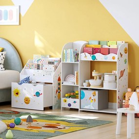 Detská knižnica KIDS 62,5x29,5x70 cm biela
