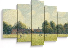 Obraz - Camille Pissarro, Hampton Court Green, reprodukcia (150x105 cm)