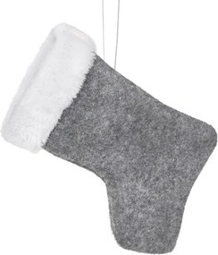 Vianočná ozdoba PLUSH oceľová (6 ks)