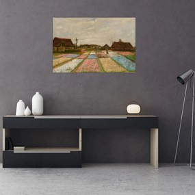 Obraz - Vincent van Gogh, Flower Beds in Holland, reprodukcia (90x60 cm)