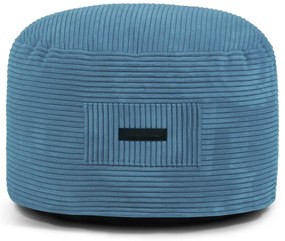 Modrý menčestrový taburet Om 60 – SLOWDOWN