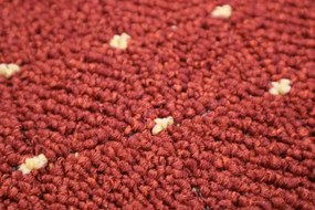 Condor Carpets, Metrážny koberec Udinese terra - neúčtujeme odrezky z role, na mieru, šíře 4m,na mieru, neúčtujeme odrezky, oranžová, filc, chodba / predsieň