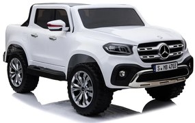 RAMIZ ELEKTRICKÉ AUTÍČKO MERCEDES X-CLASS- LCD - NELAKOVANÉ - BIELE -4x45W - 2x12V/7Ah - 2023