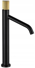 Mexen Rumba One vysoká umývadlová batéria, čierna / zlatá, 73511-75