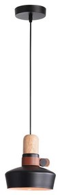 Zambelis 1990 - Luster na lanku 1xE27/40W/230V dub/čierna