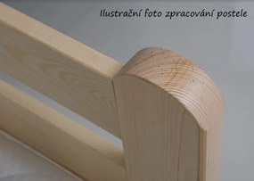 Detská Montessori posteľ z masívu borovice FLORES - 200x90 cm - prírodná