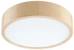 RUEL Moderné stropné svietidlo LED, 20 W, teplá biela, 37 cm, okrúhle, svetlohnedé