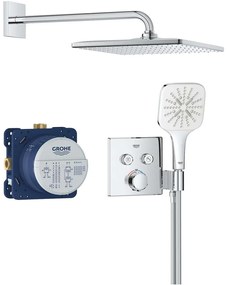 GROHE Precision SmartControl sprchový systém pod omietku s termostatom, horná sprcha 1jet EcoJoy 310 x 310 mm, ručná sprcha 3jet, chróm, 34876000