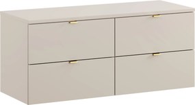 Comad Kúpeľňová skrinka pod doskové umývadlo set Dalia Cashmere 120 kašmír