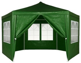Záhradný pavilónový altánok, s oknami, zelený, MultiGarden