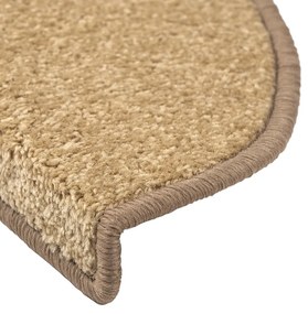 Vopi Kobercové nášľapy na schody Eton 24 x 65 cm - Béžová