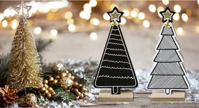 Vianočná dekorácia stromček KL-21X14 čierny