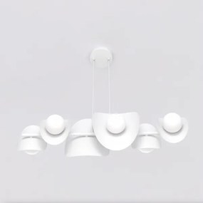 Závesné svietidlo ELEMENTI na lankách 6xG9/8W/230V, biela