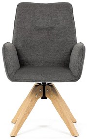 Autronic BONTEC Jedálenská stolička, sivá, látka, DCH-C2148 GREY2 Farba: Šedá